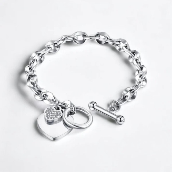 The heart Silver Bracelet