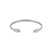 Whirling Snake Silver Bracelet