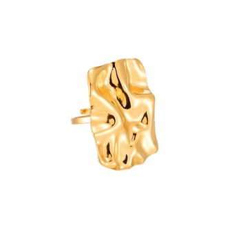 Shield Style Gold Ring