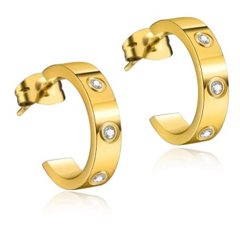 The Zircon Gold Earrings